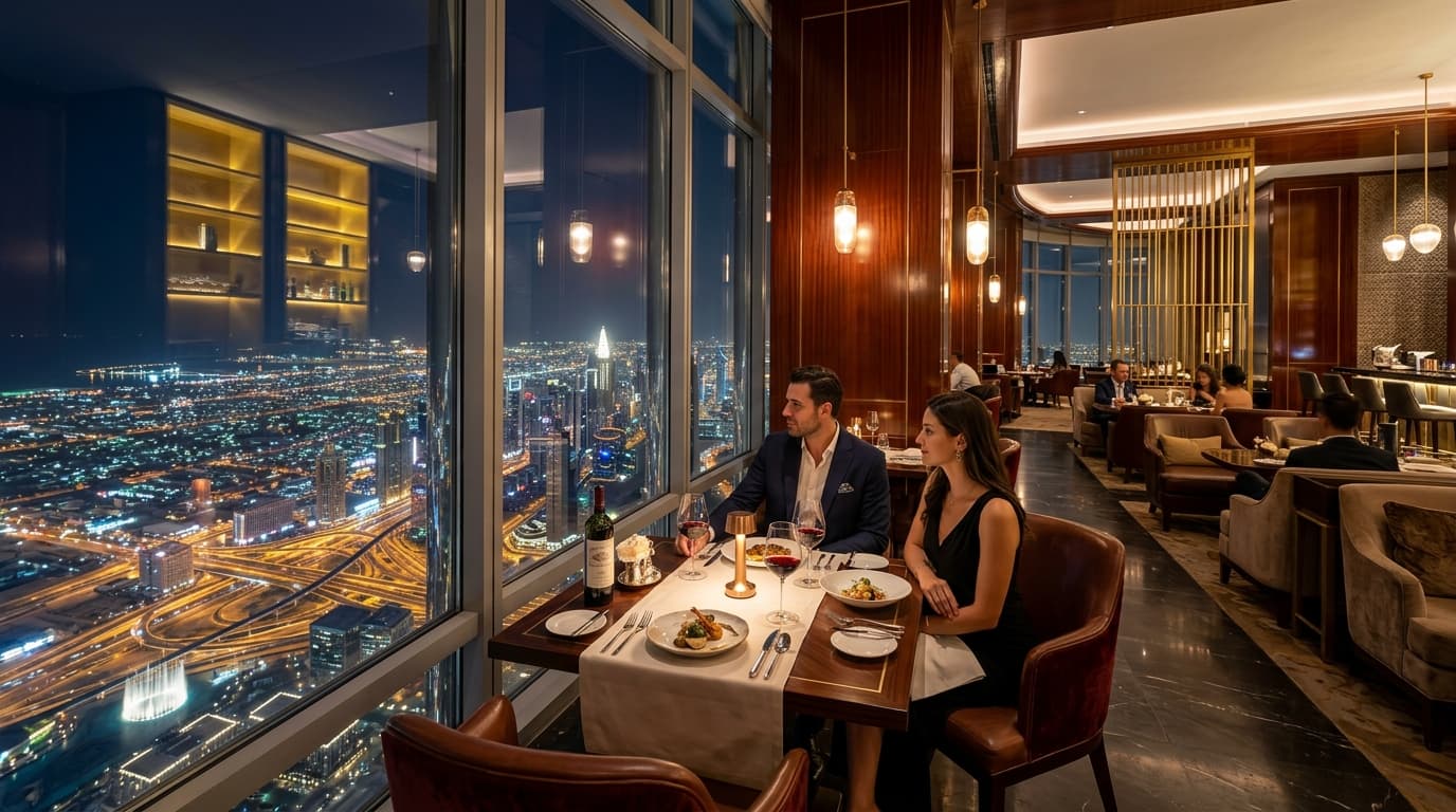 Dîner gastronomique au 122ᵉ étage d'At.mosphere
