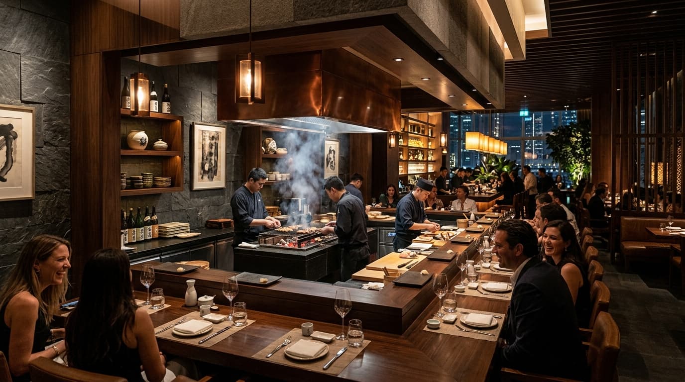 Table VIP et dîner festif au Zuma DIFC